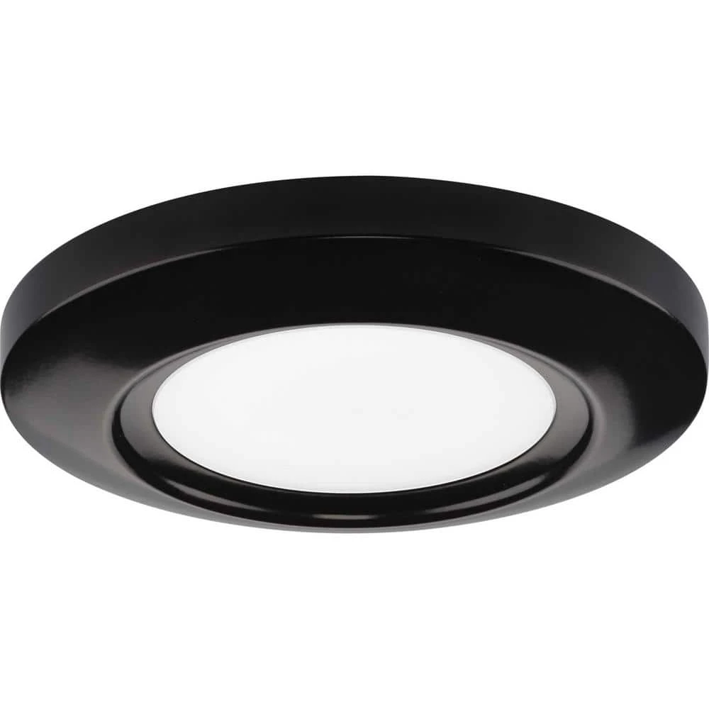Emblem Collection 5-1/2 in. Slim-Line Low Profile Bronze Integrated LED Surface Flush Mount by Progress Lighting 3 Emblem Collection 5-1/2 in. Slim-Line Low Profile Bronze Integrated LED Surface Flush Mount by Progress Lighting