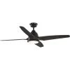 Alleron 56 in. 4-Blade LED Antique Black DC Motor Urban Industrial Ceiling Fan with Light by Progress Lighting -Progress Lighting Shop antique black progress lighting ceiling fans with lights p250009 182 30 64 1000