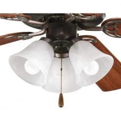 Fan Light Kits Collection 3-Light Antique Bronze Ceiling Fan Light Kit by Progress Lighting