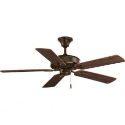 AirPro Collection 52 in. Indoor Antique Bronze Industrial Ceiling Fan by Progress Lighting