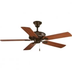 AirPro Collection 52 in. Indoor Antique Bronze Industrial Ceiling Fan by Progress Lighting -Progress Lighting Shop antique bronze progress lighting ceiling fans without lights p2503 20 a0 1000