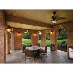 AirPro 52 in. Indoor or Outdoor Antique Bronze Tropical Ceiling Fan with Palm Leaf Blades by Progress Lighting -Progress Lighting Shop antique bronze progress lighting ceiling fans without lights p2526 20 a0 1000