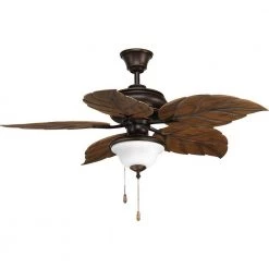 AirPro 52 in. Indoor or Outdoor Antique Bronze Tropical Ceiling Fan with Palm Leaf Blades by Progress Lighting -Progress Lighting Shop antique bronze progress lighting ceiling fans without lights p2526 20 c3 1000
