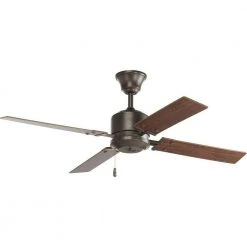 Clifton Heights 52 in. Indoor Antique Bronze Ceiling Fan by Progress Lighting -Progress Lighting Shop antique bronze progress lighting ceiling fans without lights p2531 20 1d 1000