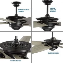 Caleb Collection 68 in. 5-Blade Antique Bronze AC Motor Transitional Ceiling Fan by Progress Lighting 14 Caleb Collection 68 in. 5-Blade Antique Bronze AC Motor Transitional Ceiling Fan by Progress Lighting -Progress Lighting Shop antique bronze progress lighting ceiling fans without lights p2560 20aw 4f 1000