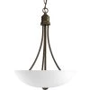 Gather Collection 2-Light Antique Bronze Foyer Pendant with Etched Glass by Progress Lighting -Progress Lighting Shop antique bronze progress lighting chandeliers p3914 20 64 1000