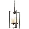 Alexa Collection 4-Light Antique Bronze Foyer Pendant with Etched Umber Linen Glass by Progress Lighting -Progress Lighting Shop antique bronze progress lighting chandeliers p3977 20 64 1000