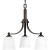 Topsail Collection 3-Light Antique Bronze Etched Parchment Glass Coastal Chandelier Light by Progress Lighting -Progress Lighting Shop antique bronze progress lighting chandeliers p400052 020 64 1000