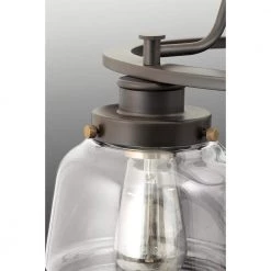 Judson Collection 3-Light Antique Bronze Clear Glass Farmhouse Chandelier Light by Progress Lighting -Progress Lighting Shop antique bronze progress lighting chandeliers p400057 020 1f 1000