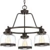 Judson Collection 3-Light Antique Bronze Clear Glass Farmhouse Chandelier Light by Progress Lighting -Progress Lighting Shop antique bronze progress lighting chandeliers p400057 020 64 1000