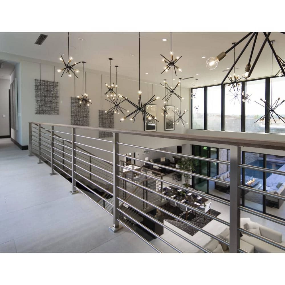 Astra Collection 42-3/8 in. 8-Light Mid-Century Modern Antique Bronze Mid-Century Modern Chandelier Light by Progress Lighting 10 Astra Collection 42-3/8 in. 8-Light Mid-Century Modern Antique Bronze Mid-Century Modern Chandelier Light by Progress Lighting - Image 8