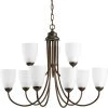 Gather Collection 9-Light Antique Bronze Chandelier with Etched Glass by Progress Lighting 2 Gather Collection 9-Light Antique Bronze Chandelier with Etched Glass by Progress Lighting -Progress Lighting Shop antique bronze progress lighting chandeliers p4627 20ebwb 64 1000