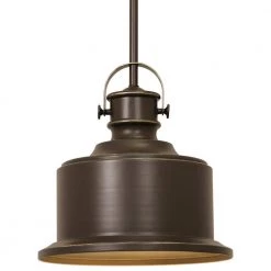 Callahan Collection 1-Light Antique Bronze Kitchen Island Pendant with Metal Shade by Progress Lighting