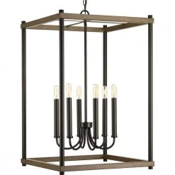 Fontayne Collection 6-Light Antique Bronze Pendant by Progress Lighting