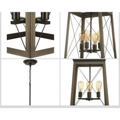 Briarwood Collection 4-Light Antique Bronze Kitchen Farmhouse Pendant Hanging Light by Progress Lighting -Progress Lighting Shop antique bronze progress lighting chandeliers p500178 020 1d 1000