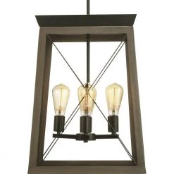 Briarwood Collection 4-Light Antique Bronze Kitchen Farmhouse Pendant Hanging Light by Progress Lighting -Progress Lighting Shop antique bronze progress lighting chandeliers p500178 020 1f 1000
