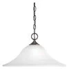 Trinity 1-Light Antique Bronze Pendant with Etched Glass by Progress Lighting 1 Trinity 1-Light Antique Bronze Pendant with Etched Glass by Progress Lighting -Progress Lighting Shop antique bronze progress lighting chandeliers p5095 20 64 1000