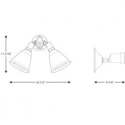 2-Light Adjustable Swivel Antique Bronze Flood Light Par Lampholder Outdoor Wall Light with Cover by Progress Lighting -Progress Lighting Shop antique bronze progress lighting flood lights p5203 20 31 1000