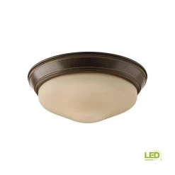 11 in. 1-Light Antique Bronze Integrated LED Flush Mount by Progress Lighting -Progress Lighting Shop antique bronze progress lighting flush mount lights p2321 2030k9 66 1000