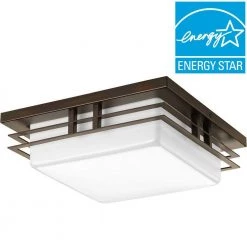 11 in. Helm Collection 1-Light Antique Bronze LED Flush Mount by Progress Lighting -Progress Lighting Shop antique bronze progress lighting flush mount lights p3447 2030k9 1d 1000