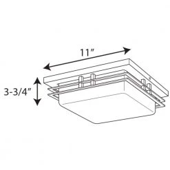 11 in. Helm Collection 1-Light Antique Bronze LED Flush Mount by Progress Lighting -Progress Lighting Shop antique bronze progress lighting flush mount lights p3447 2030k9 a0 1000