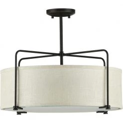 Kempsey 21.75 in. 3-Light Antique Bronze Flush Mount by Progress Lighting -Progress Lighting Shop antique bronze progress lighting flush mount lights p350110 020 1f 1000