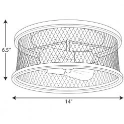 Austelle 14 in. 2-Light Antique Bronze Flush Mount by Progress Lighting 9 Austelle 14 in. 2-Light Antique Bronze Flush Mount by Progress Lighting -Progress Lighting Shop antique bronze progress lighting flush mount lights p350154 020 76 1000