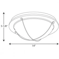 14 in. Portal Collection 1-Light Antique Bronze Integrated LED Flush Mount by Progress Lighting -Progress Lighting Shop antique bronze progress lighting flush mount lights p3659 2030k9 31 1000