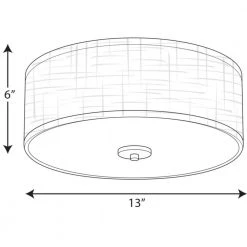 Inspire Collection 13 in. Antique Bronze Integrated LED Transitional Bedroom Ceiling Light Drum Flush Mount by Progress Lighting -Progress Lighting Shop antique bronze progress lighting flush mount lights p3696 2030k9 31 1000