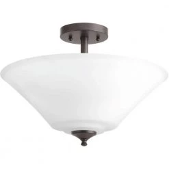 Joy Collection 3-Light Antique Bronze Semi-Flush Mount by Progress Lighting