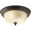 2-Light Antique Bronze Flush Mount with Etched Umber Linen Glass by Progress Lighting -Progress Lighting Shop antique bronze progress lighting flush mount lights p3925 20eul 64 1000