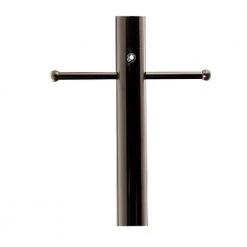 Outdoor 7' Antique Bronze Aluminum Post with Ladder Rest and Photocell by Progress Lighting
