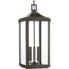 Gibbes Street Collection 3-Light Antique Bronze Clear Beveled Glass New Traditional Outdoor Hanging Porch Lantern Light by Progress Lighting -Progress Lighting Shop antique bronze progress lighting outdoor chandeliers p550004 020 64 1000
