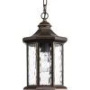 Edition Collection 1-Light Antique Bronze Water Glass Traditional Outdoor Hanging Lantern Light by Progress Lighting -Progress Lighting Shop antique bronze progress lighting outdoor chandeliers p6529 20 64 1000