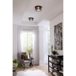 Gunther Collection 2-Light Antique Bronze Clear Glass Farmhouse Outdoor Flush Mount Light by Progress Lighting -Progress Lighting Shop antique bronze progress lighting outdoor flush mount lights p550021 020 4f 1000