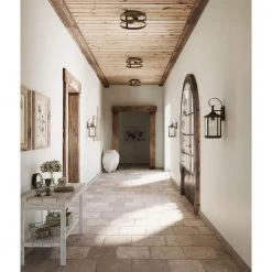 Gibbes Street 7 in. 2-Light Antique Bronze Clear Beveled Glass New Traditional Outdoor Medium Wall Lantern Light by Progress Lighting -Progress Lighting Shop antique bronze progress lighting outdoor sconces p560022 020 1d 1000