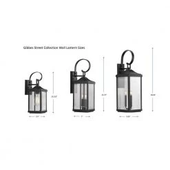 Gibbes Street 7 in. 2-Light Antique Bronze Clear Beveled Glass New Traditional Outdoor Medium Wall Lantern Light by Progress Lighting -Progress Lighting Shop antique bronze progress lighting outdoor sconces p560022 020 77 1000