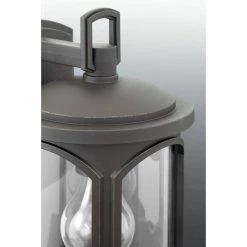 Gables Collection 1-Light Antique Bronze Clear Glass New Traditional Outdoor Large Wall Lantern Light by Progress Lighting -Progress Lighting Shop antique bronze progress lighting outdoor sconces p560088 020 c3 1000