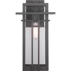 Boxwood Collection 1-Light Antique Bronze Clear Seeded Glass Craftsman Outdoor Large Wall Lantern Light by Progress Lighting -Progress Lighting Shop antique bronze progress lighting outdoor sconces p560112 020 4f 1000