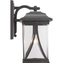 Abbott Collection 1-Light Antique Bronze Clear Seeded Glass Craftsman Outdoor Large Wall Lantern Light by Progress Lighting -Progress Lighting Shop antique bronze progress lighting outdoor sconces p560115 020 fa 1000