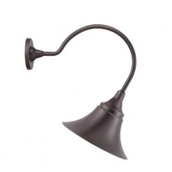 Glenlake 1-Light Antique Bronze 19.6 in. Outdoor Wall Mount Gooseneck Wall Lantern Sconce by Progress Lighting -Progress Lighting Shop antique bronze progress lighting outdoor sconces p560133 020di 4f 1000