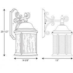 Ashmore Collection 3-Light Antique Bronze Water Seeded Glass New Traditional Outdoor Large Wall Lantern Light by Progress Lighting -Progress Lighting Shop antique bronze progress lighting outdoor sconces p5651 20 76 1000
