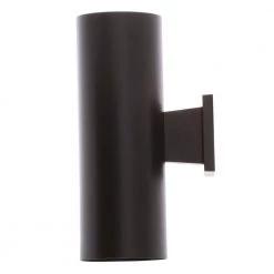 Cylinder Collection 5" Antique Bronze Modern Outdoor Wall Lantern Cylinder Light Up and Down Light Output by Progress Lighting -Progress Lighting Shop antique bronze progress lighting outdoor sconces p5675 20 1d 1000