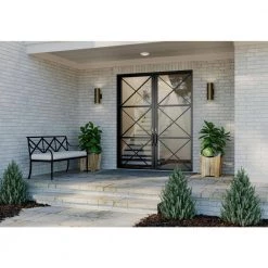 Cylinder Collection 5" Antique Bronze Modern Outdoor Up and Down Light LED Wall Lantern Light for Entry and Garage by Progress Lighting -Progress Lighting Shop antique bronze progress lighting outdoor sconces p5675 20 30k fa 1000