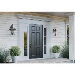 Burlington Collection 3-Light Antique Bronze Clear Beveled Glass New Traditional Outdoor Large Wall Lantern Light by Progress Lighting -Progress Lighting Shop antique bronze progress lighting outdoor sconces p6617 20 1f 1000