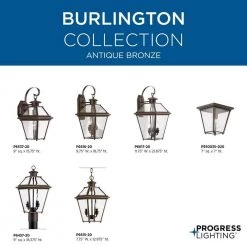 Burlington Collection 3-Light Antique Bronze Clear Beveled Glass New Traditional Outdoor Large Wall Lantern Light by Progress Lighting -Progress Lighting Shop antique bronze progress lighting outdoor sconces p6617 20 31 1000