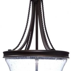 Seeded Glass Collection 9.75 in. 3-Light Antique Bronze Foyer Pendant with Clear Seeded Glass by Progress Lighting -Progress Lighting Shop antique bronze progress lighting pendant lights p3753 20 1d 1000