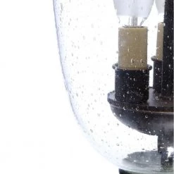 Seeded Glass Collection 9.75 in. 3-Light Antique Bronze Foyer Pendant with Clear Seeded Glass by Progress Lighting -Progress Lighting Shop antique bronze progress lighting pendant lights p3753 20 77 1000