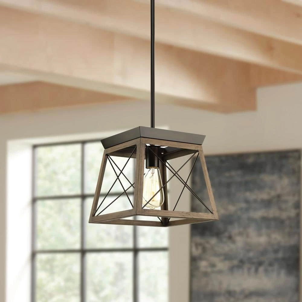 Briarwood Collection 1-Light Antique Bronze Kitchen Farmhouse Mini-Pendant Hanging Light by Progress Lighting 10 Briarwood Collection 1-Light Antique Bronze Kitchen Farmhouse Mini-Pendant Hanging Light by Progress Lighting - Image 8
