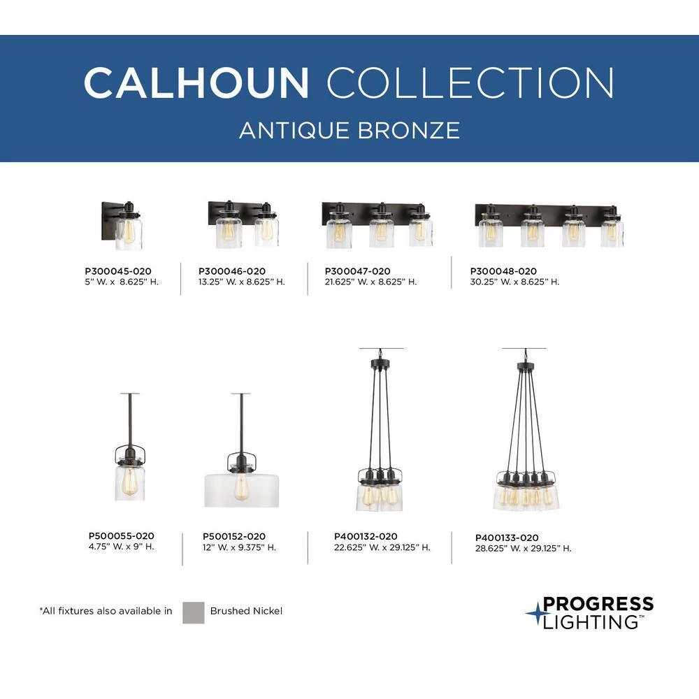 Calhoun Collection 1-Light Antique Bronze Pendant by Progress Lighting 8 Calhoun Collection 1-Light Antique Bronze Pendant by Progress Lighting - Image 6